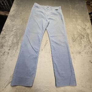Vintage Levis 519 Pants Mens 33x30 Blue Corduroy Straight Leg 80s USA Made